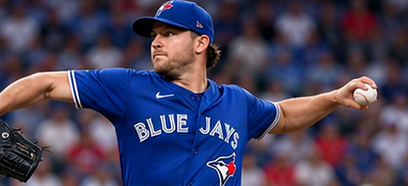 Starting pitcher delivering a baseball during a game, illustrating pitcher analysis for MLB betting