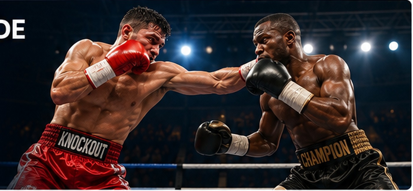 Professional boxing action in an arena for a Canadian boxing betting guide