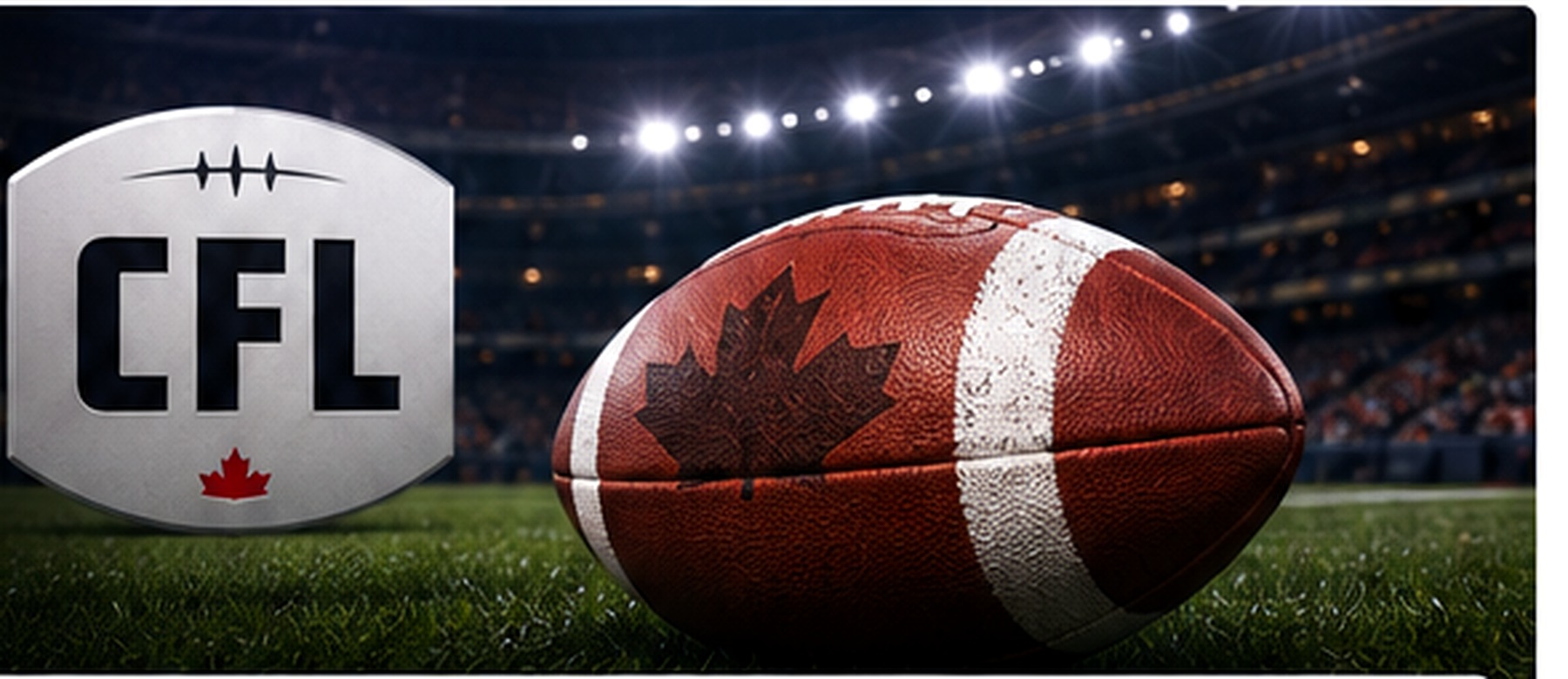 Canadian football in a stadium for the CFL betting guide