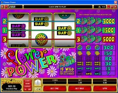 Flower Power slot preview
