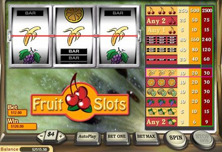 Fruit Slots Review: A Pure Three-Reel Fruit Machine game screenshot 2