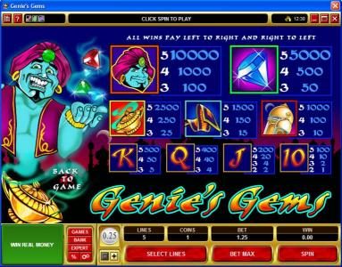 Genie's Gems game screenshot 2