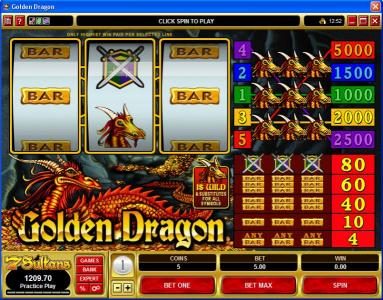 Golden Dragon game screenshot 1