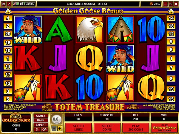 Golden Goose: Totem Treasure game screenshot 1