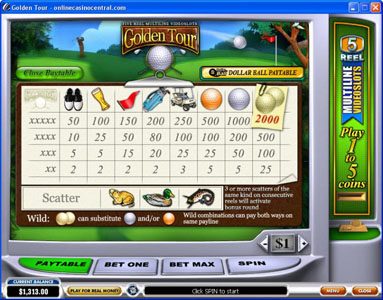 Golden Tour game screenshot 2