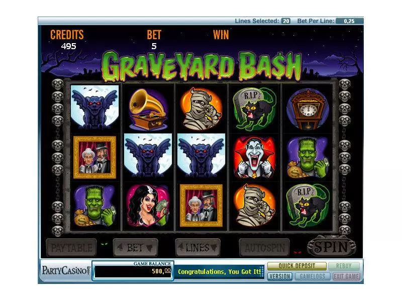 Graveyard Bash game screenshot 1