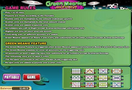 Green Meanies game screenshot 2