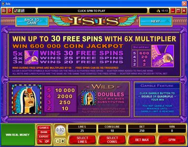 Isis game screenshot 2