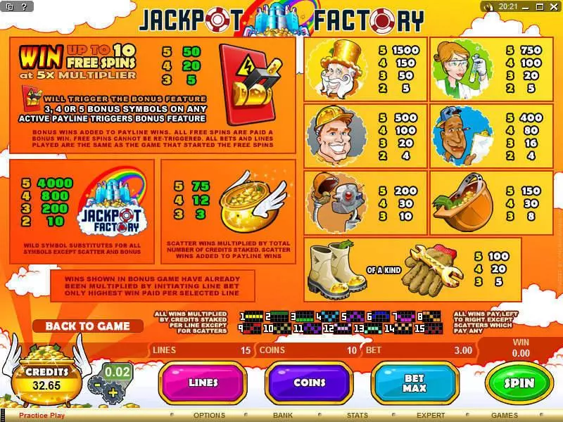 Jackpot Factory game screenshot 2