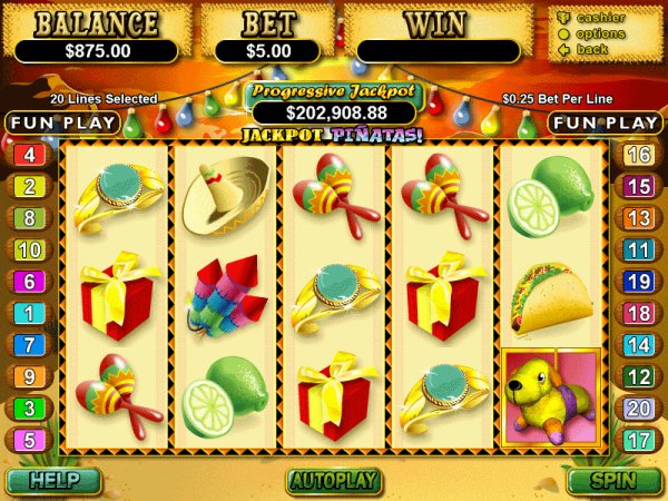 Jackpot Piñatas game screenshot 1