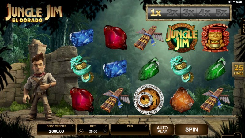 Jungle Jim El Dorado game screenshot 1