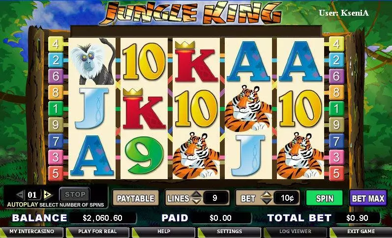 Jungle King game screenshot 1