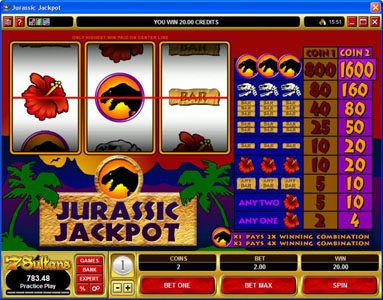 Jurassic Jackpot game screenshot 1