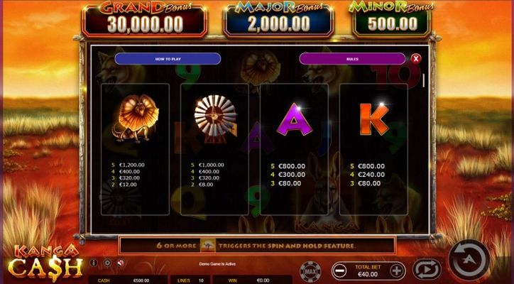 Kanga Cash game screenshot 1