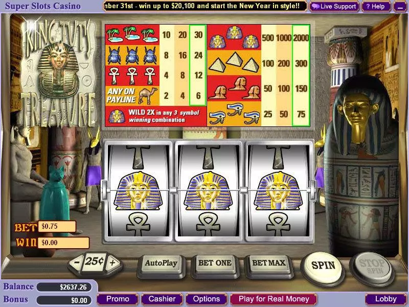 King Tut's Treasure game screenshot 2